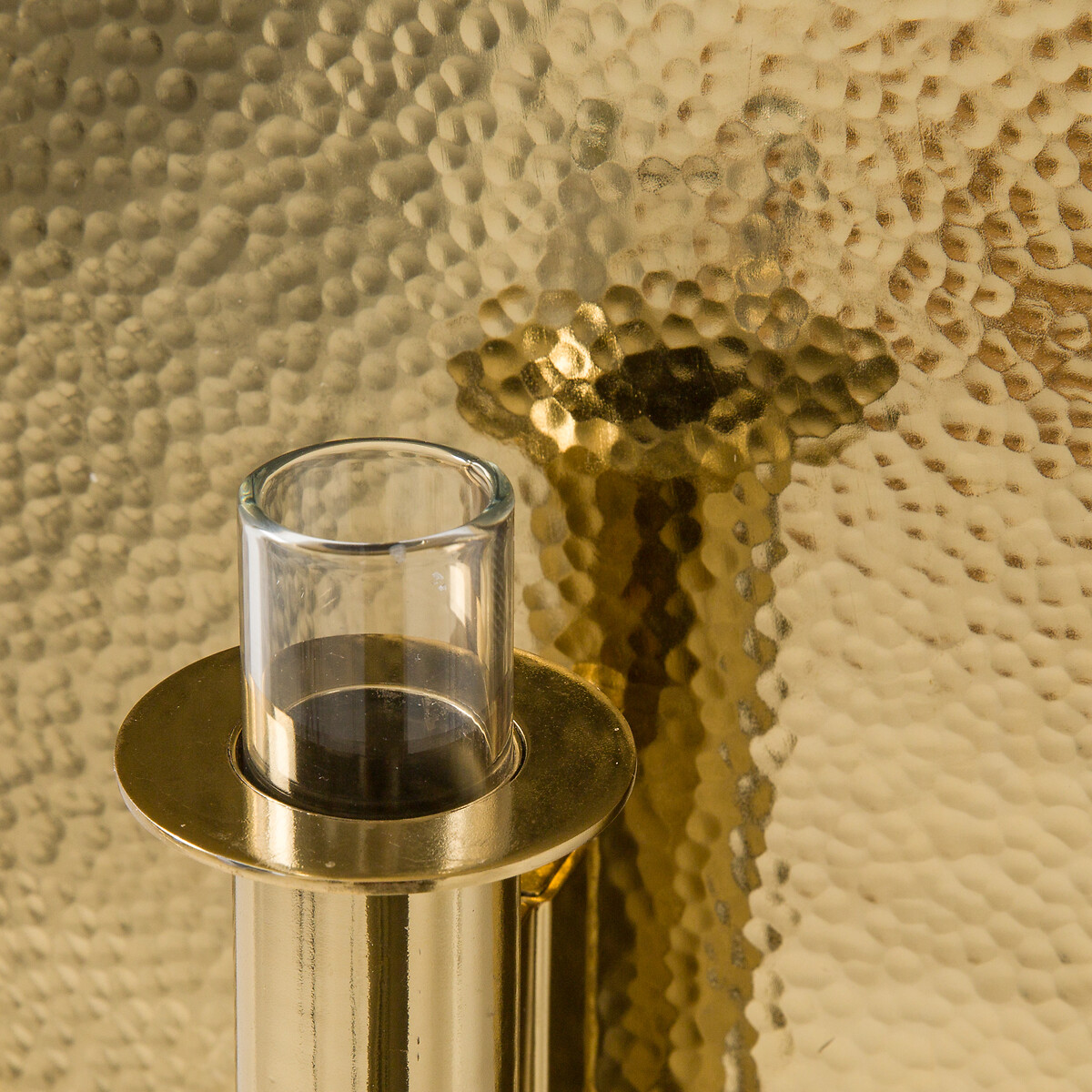 Lunou Oval Wall Sconce with Candle Holder/Bud Vase in Brass brass, AM.PM