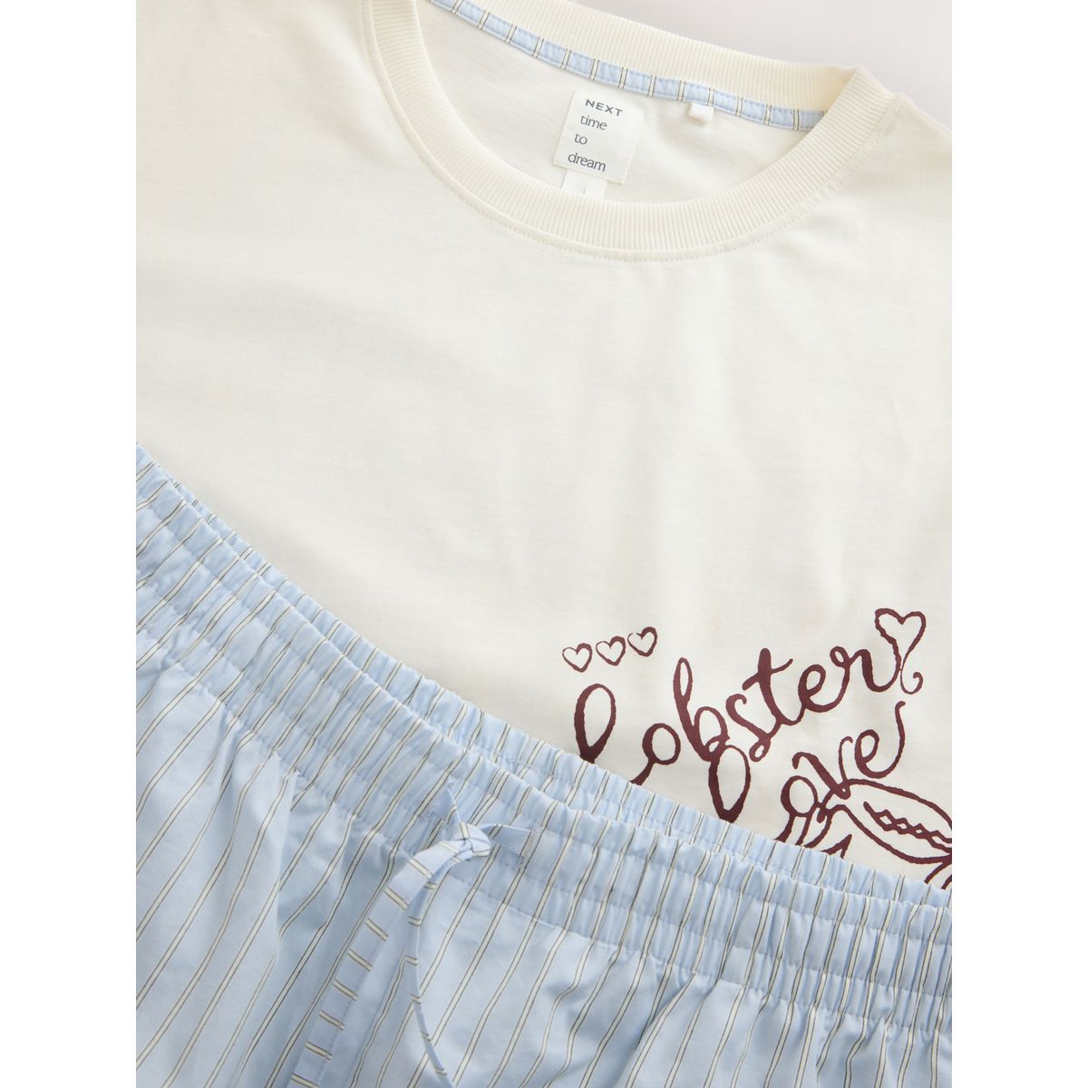Ensemble pyjama short homard à la crème, NEXT