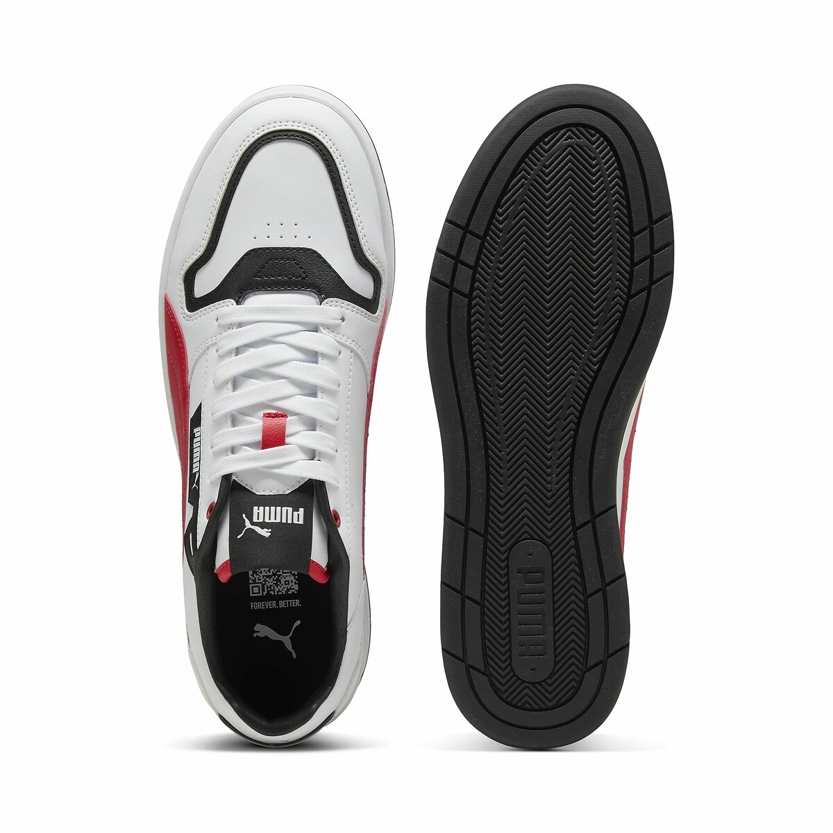 Baskets Court Classic Street blanc/rouge/noir, PUMA