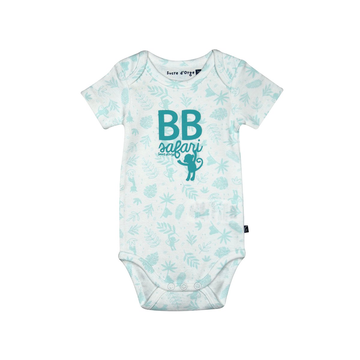 Lot de 3 bodies ramzi manches courtes bleu, SUCRE D'ORGE