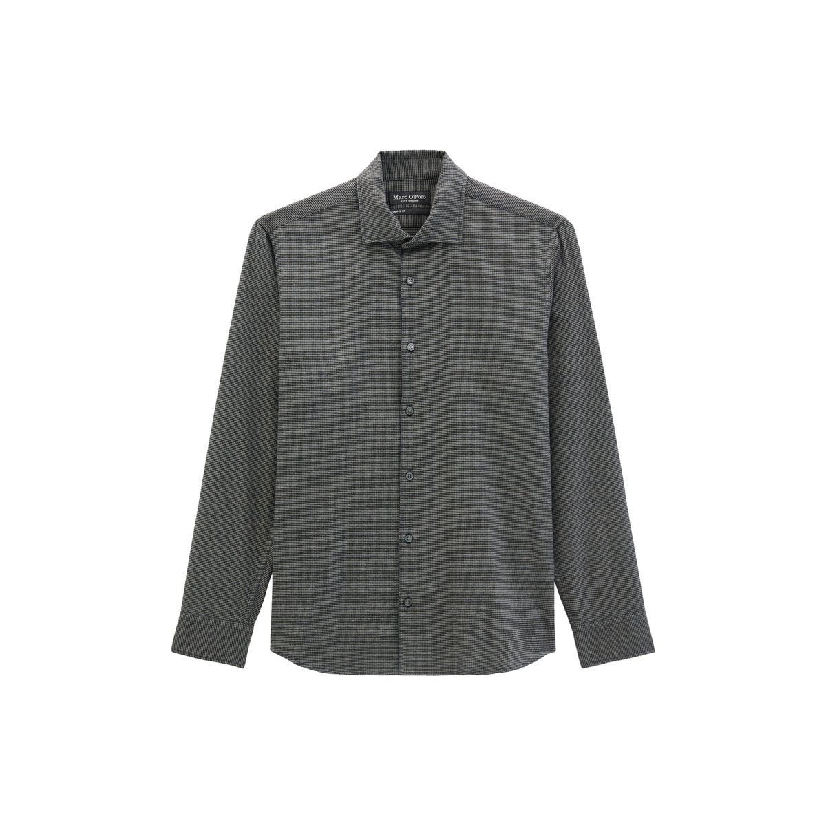 Chemise en flanelle, coupe ajustée en coton bio léger bleu, MARC O'POLO