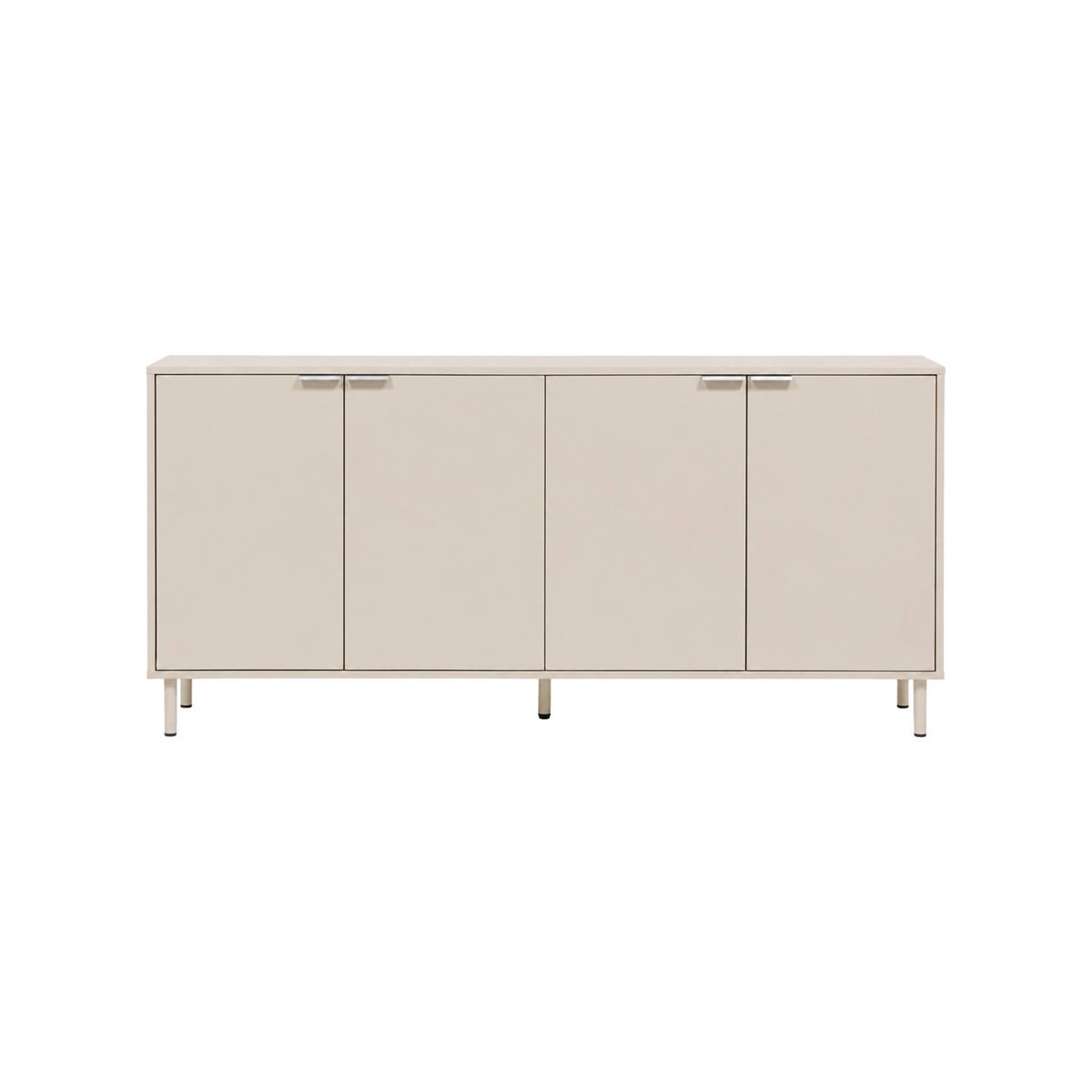 Buffet décor bois et métal 4 portes 160cm ELLIE beige, SWEEEK