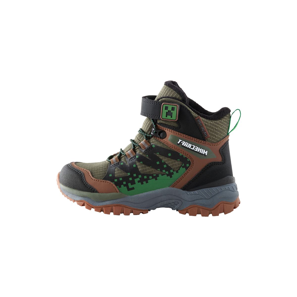 Bottines de marche imperméables minecraft vert kaki, NEXT