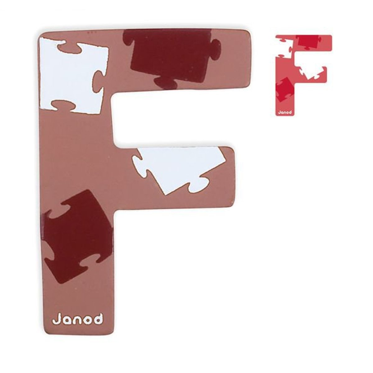 Lettre de l'alphabet ABCDeco F multicouleur, JANOD