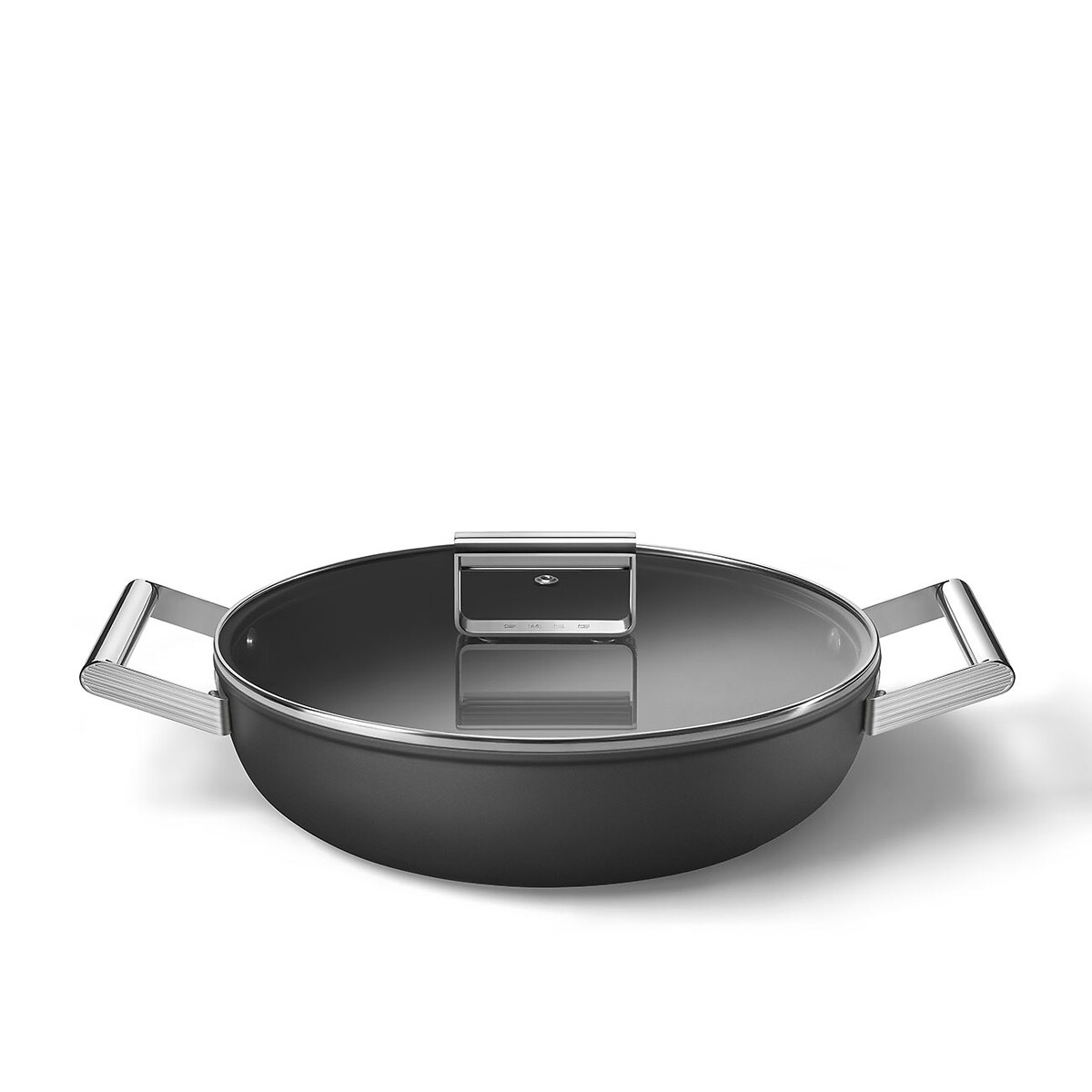 28cm Deep Pan with Lid black, SMEG