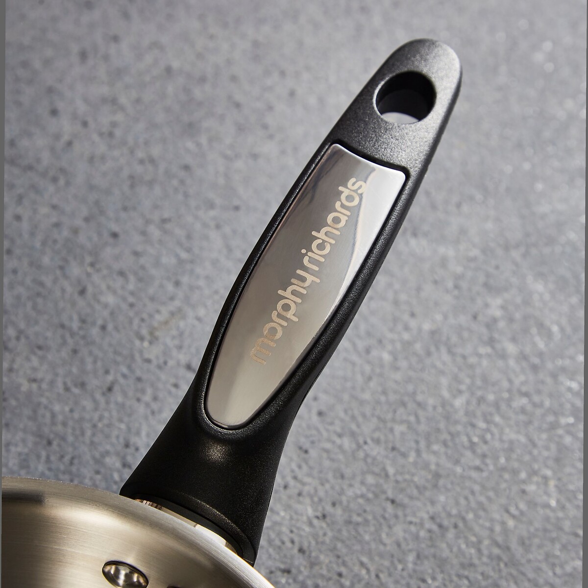 5-Piece Stainless Steel Saucepan Set graphite, MORPHY RICHARDS