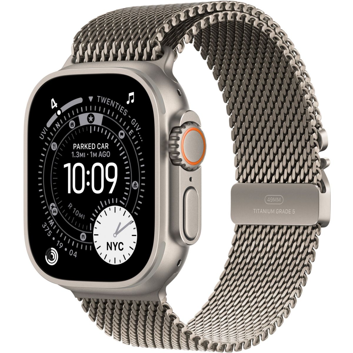 Montre connectée 49mm Tit Naturel Milanais Ultra 3 M Cellular marron, APPLE