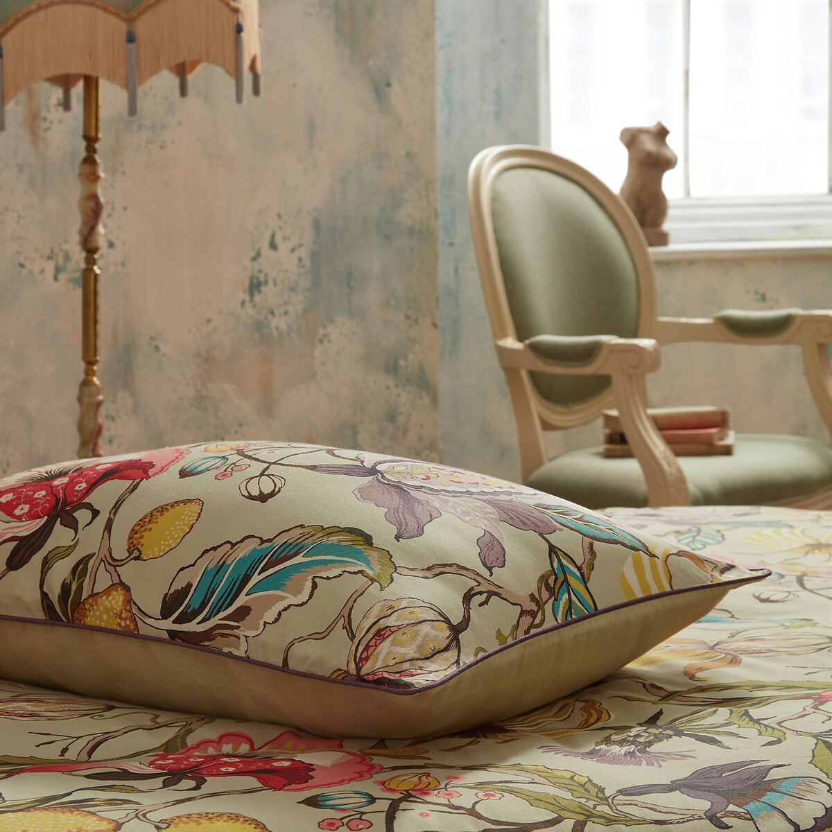 Morton Timeless Floral 100% Cotton Duvet Cover and Pillowcase Set natural, EW BY EDINBURGH WEAVERS