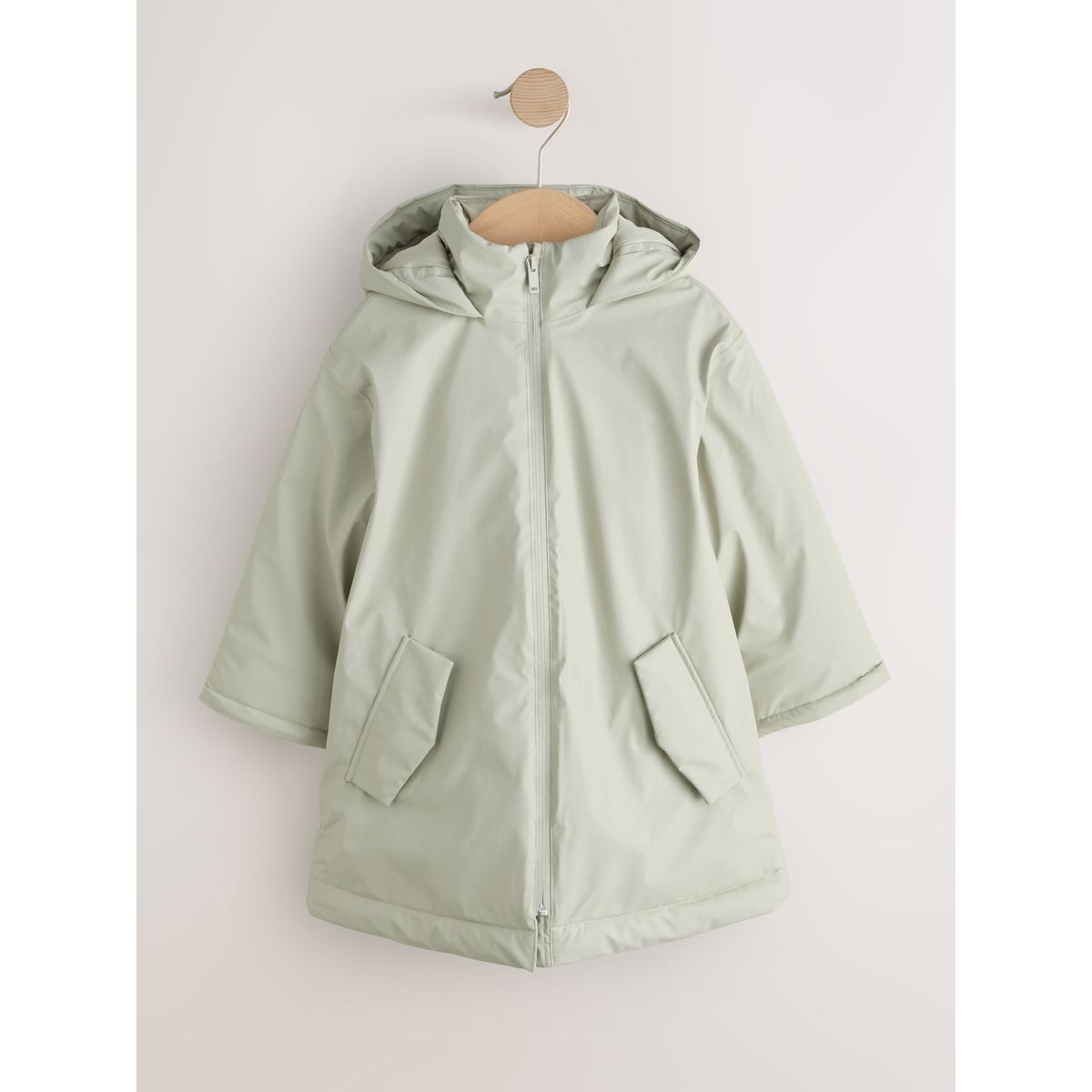 Manteau imperméable en tissu semi-épais vert, NEXT