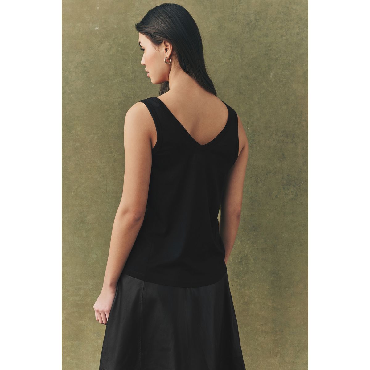 Débardeur ample en modal, lot de 3 blanc/noir/gris marl, NEXT