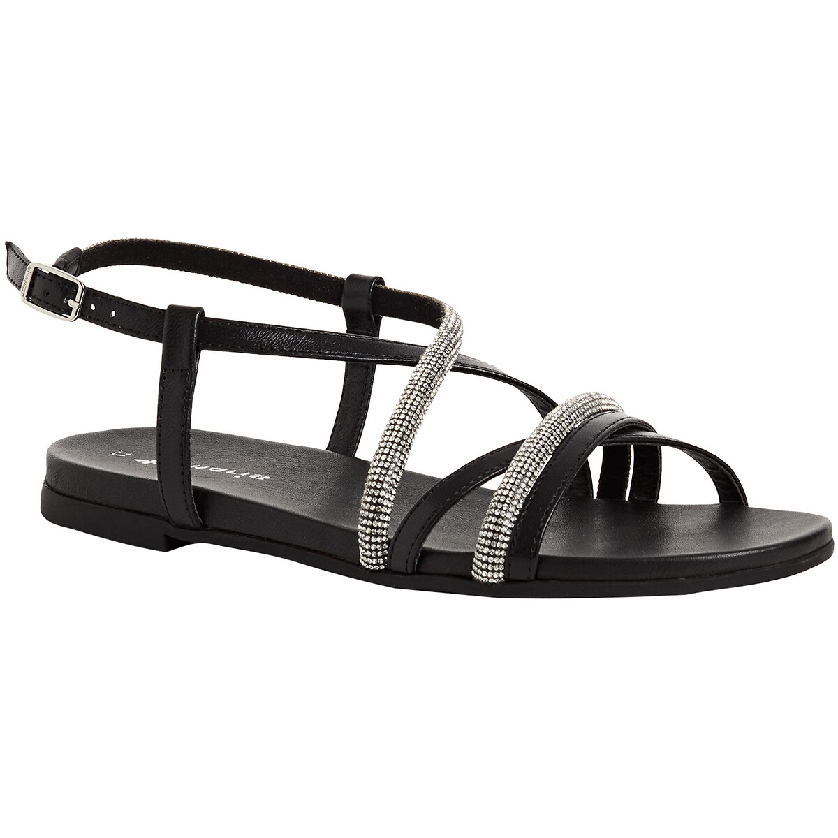 Flat Multi Strap Sandals black, TAMARIS