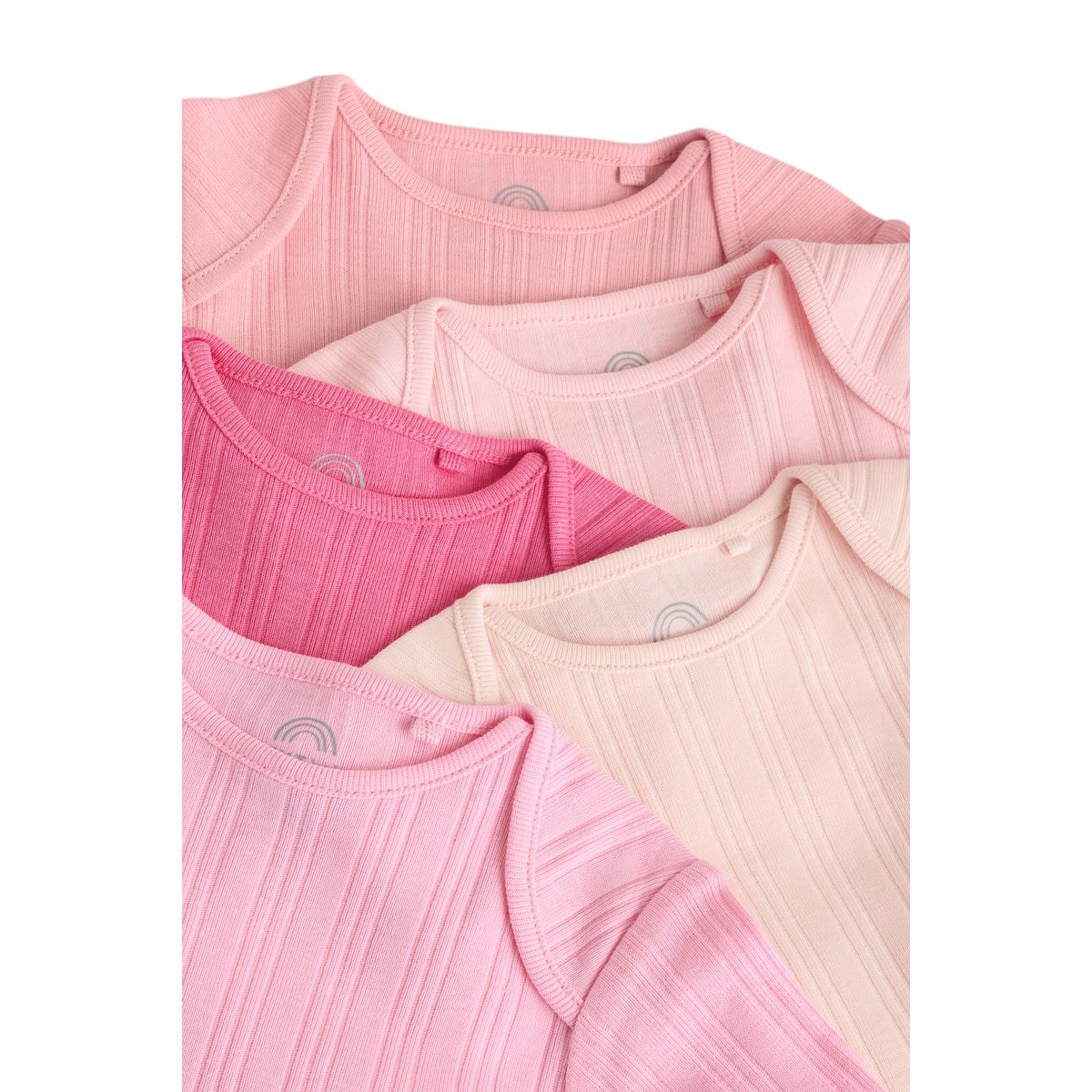 Body côtelé manches longues , lot de 5 rose, NEXT