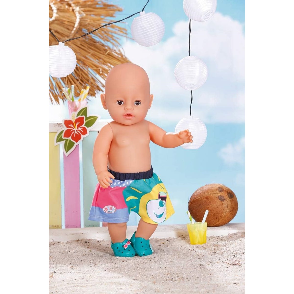 BABY born Holiday Short de bain 43cm multicolore, ZAPF CREATION