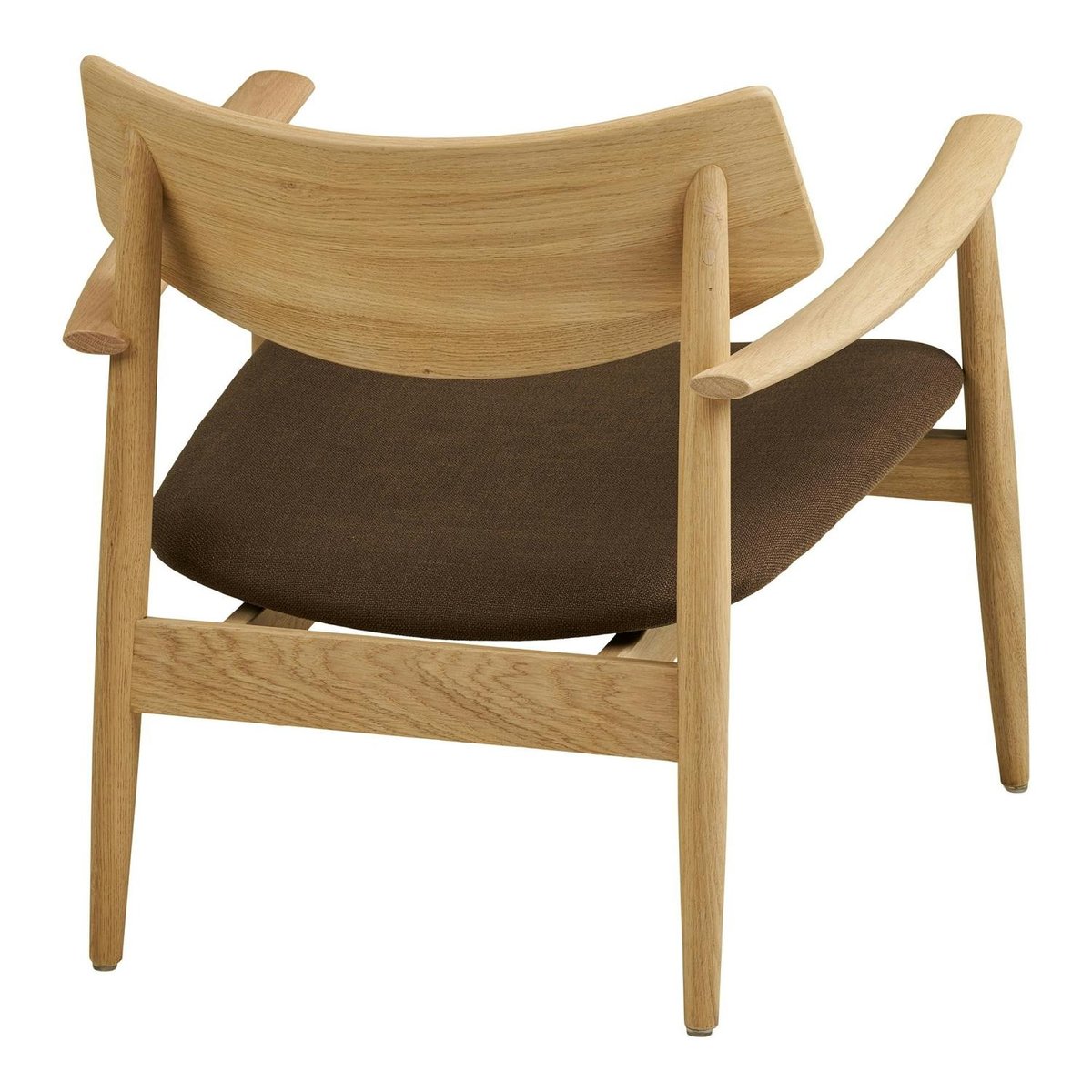 Fauteuil design scandinave en bois de chêne clair ROTTERDAM marron, PIER IMPORT