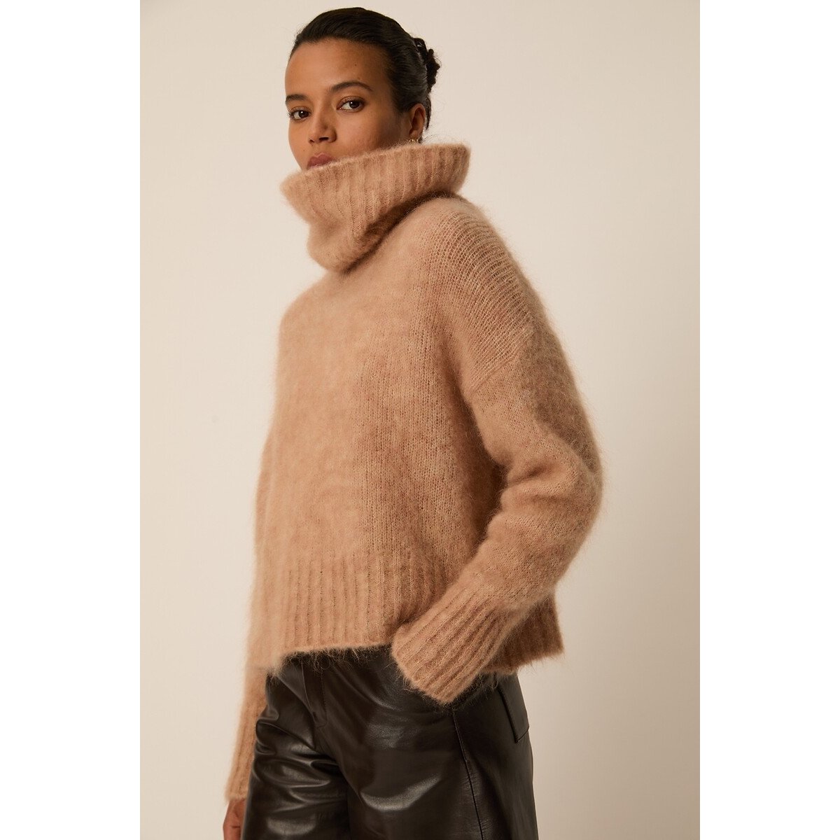 Pull col roulé, ALIRA blush, DES PETITS HAUTS