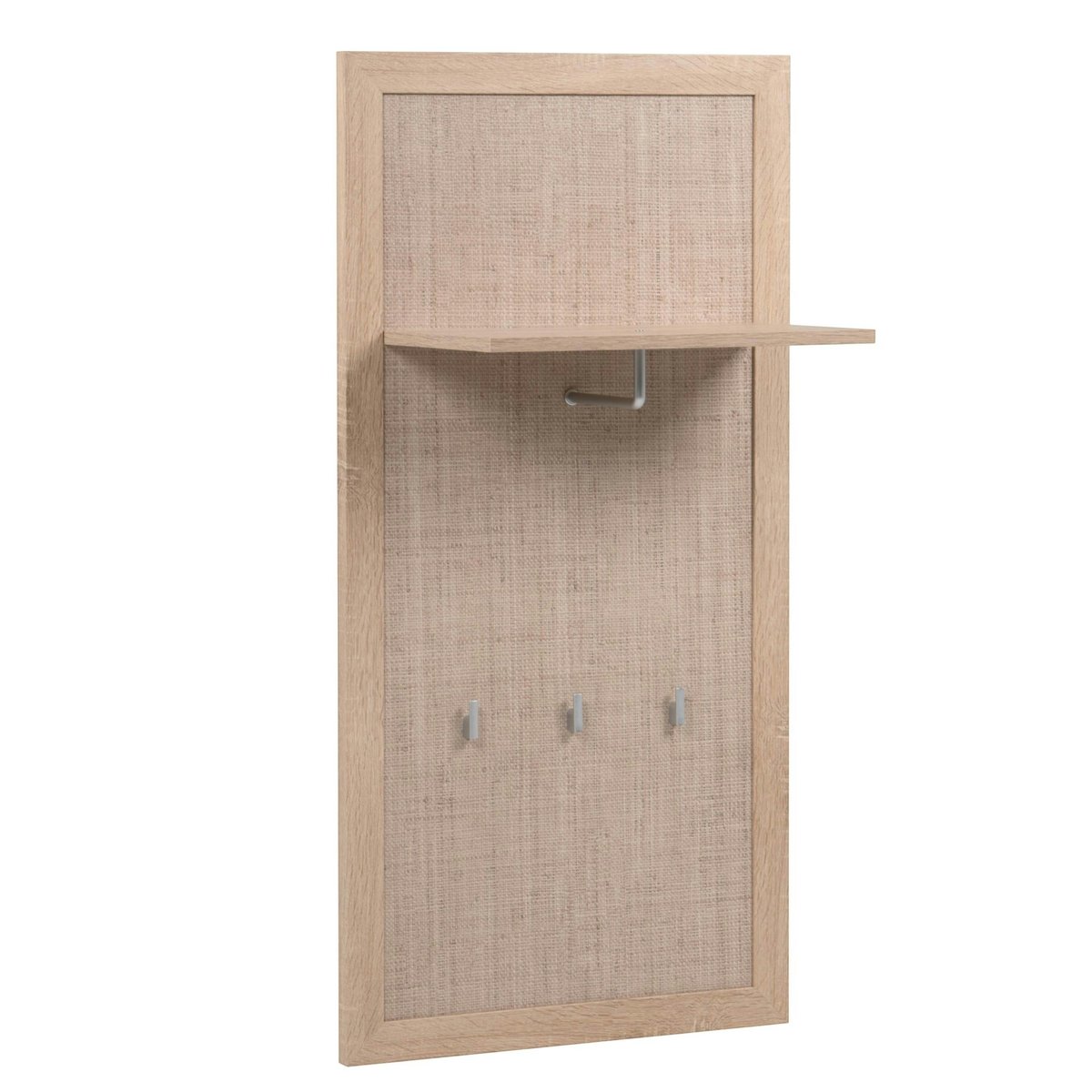 Portemanteau bohème 3 patères 1 étagère SONA bois naturel, PIER IMPORT