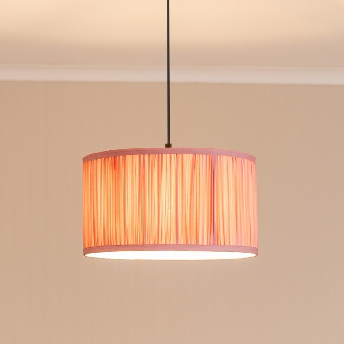 35cm Jody Pleated Drum Shade pink, SO'HOME