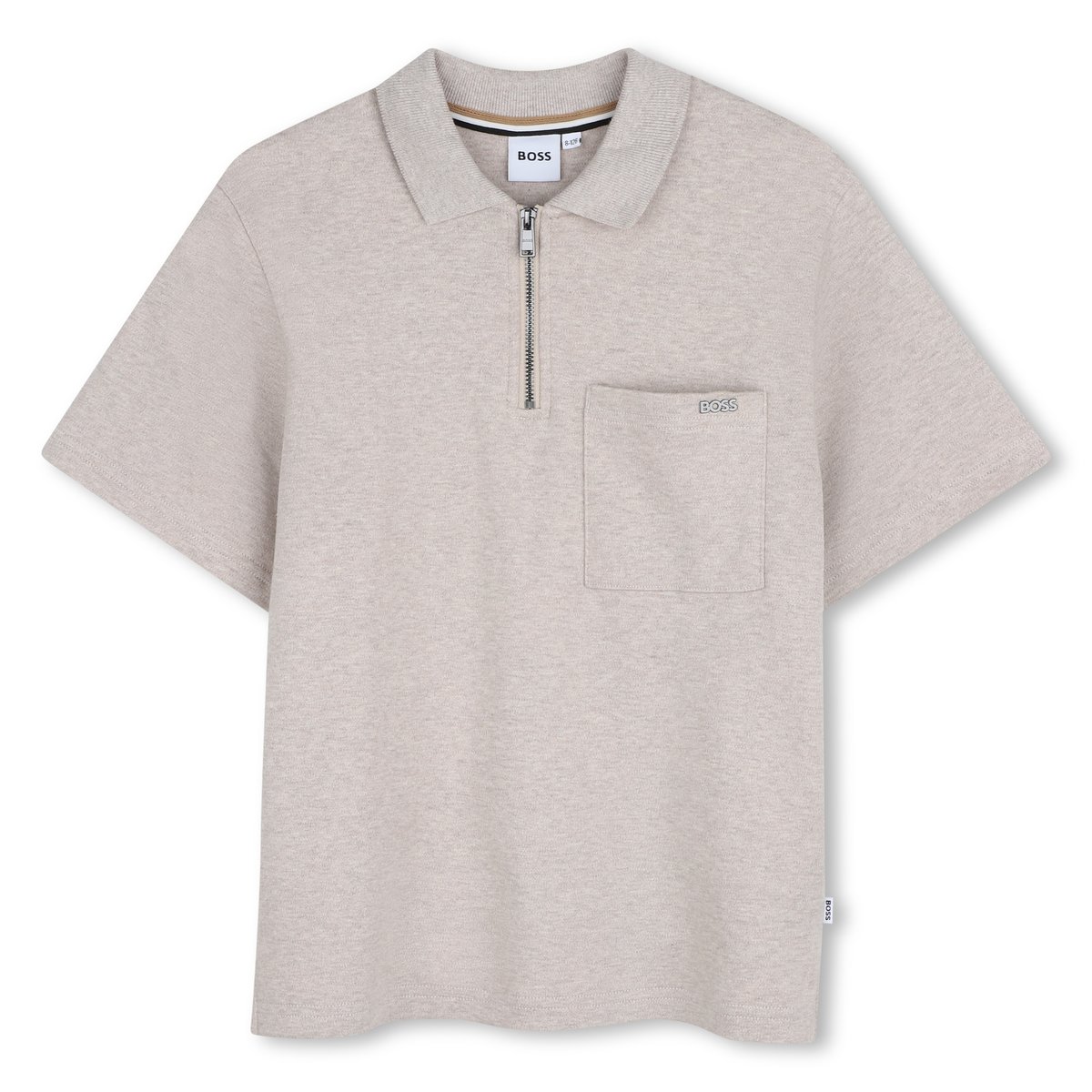 Polo manches courtes ecru chine, BOSS KIDSWEAR