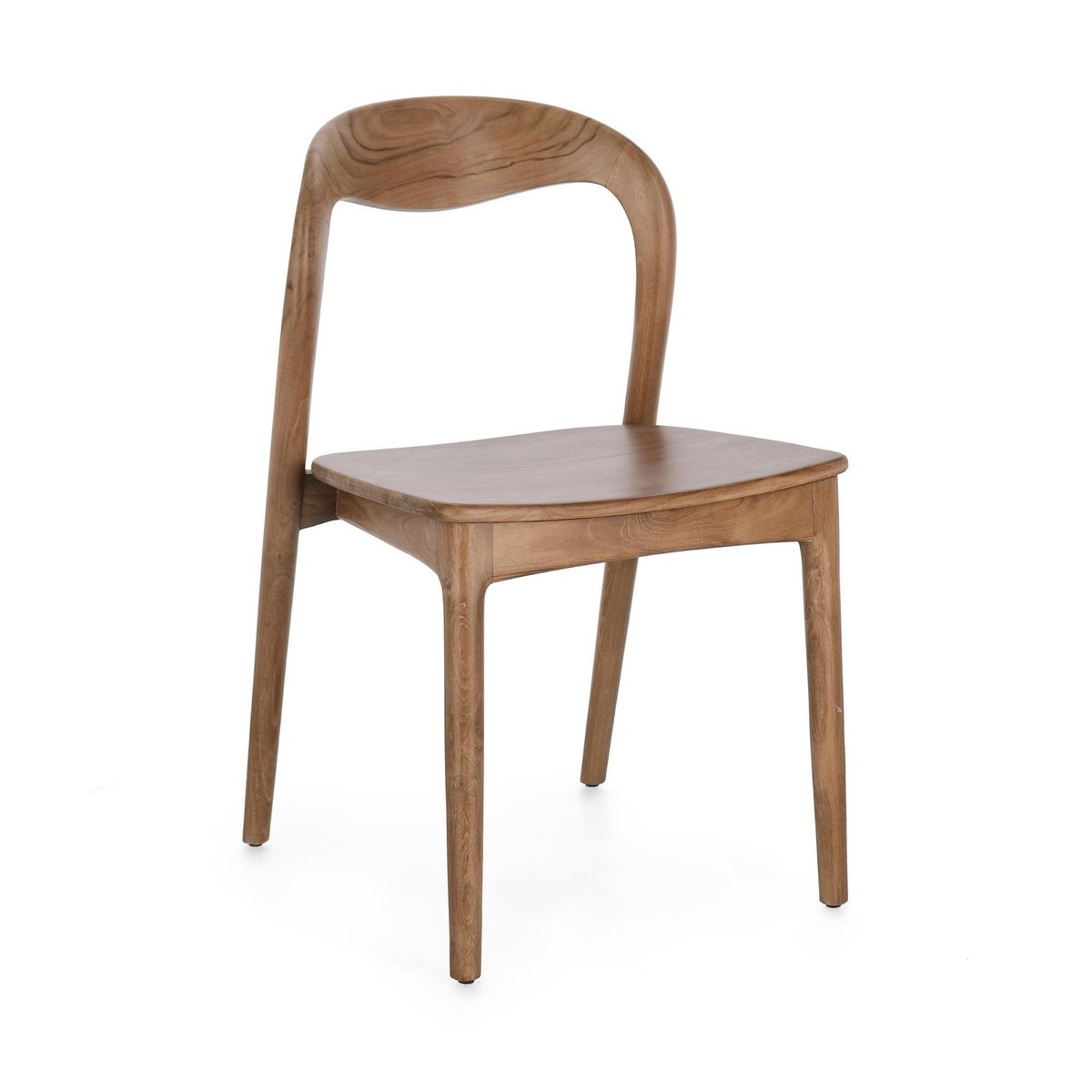 Chaises de salle à manger en bois de teck (lot de 2) - JUNE marron, HELLIN, DEPUIS 1862