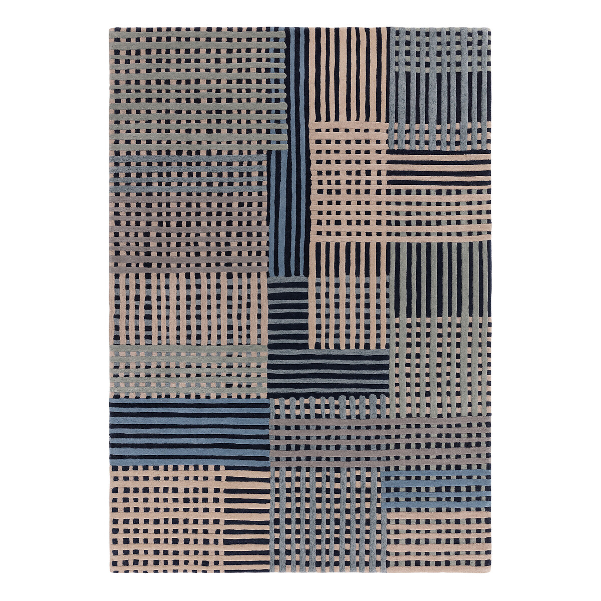 Space Dye Basketweave Patterned Rug blue, ÉDITÉ