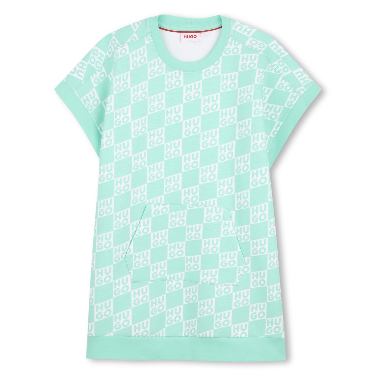 Robe à manches courtes vert amande, HUGO KIDSWEAR