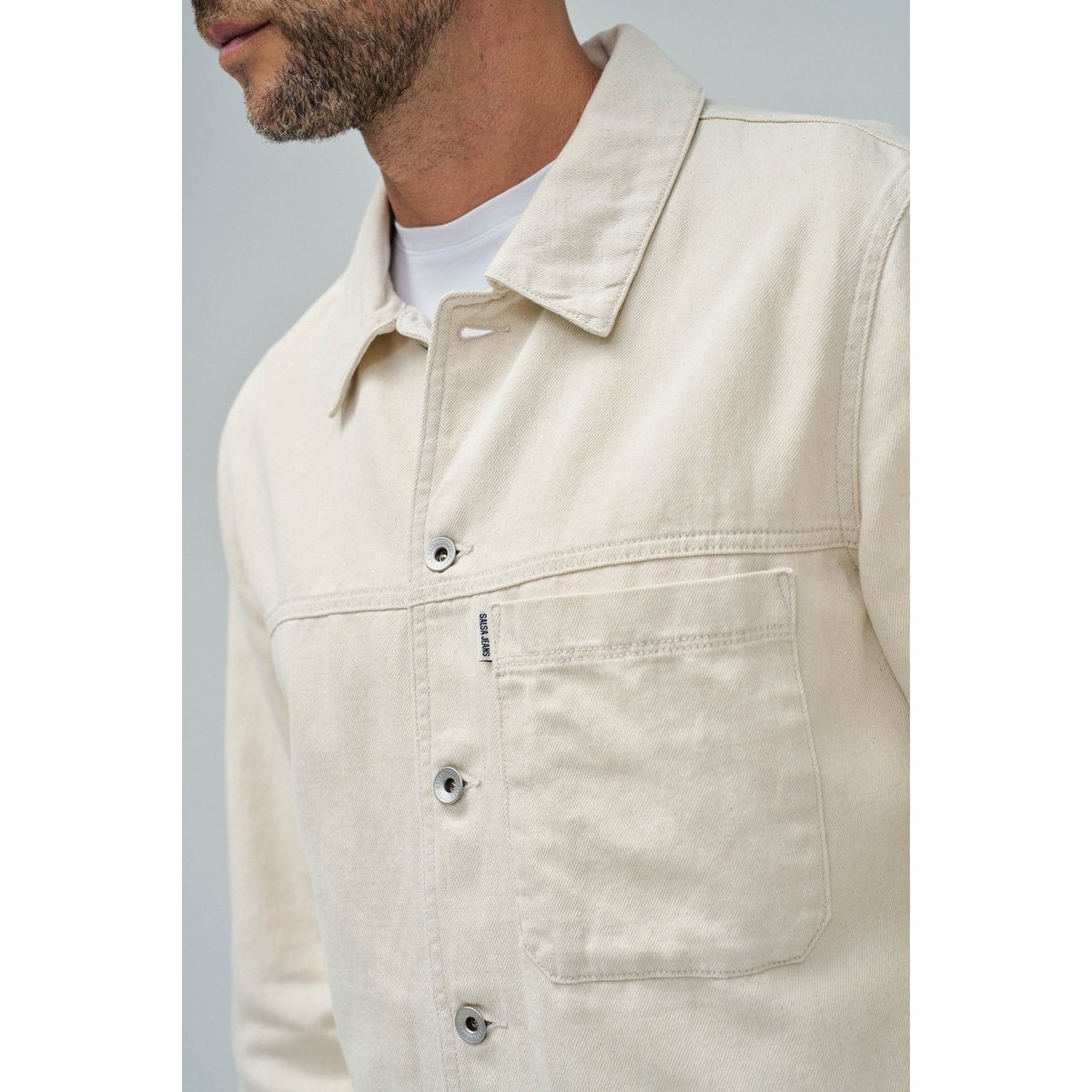 SURCHEMISE EN LIN beige, SALSA JEANS