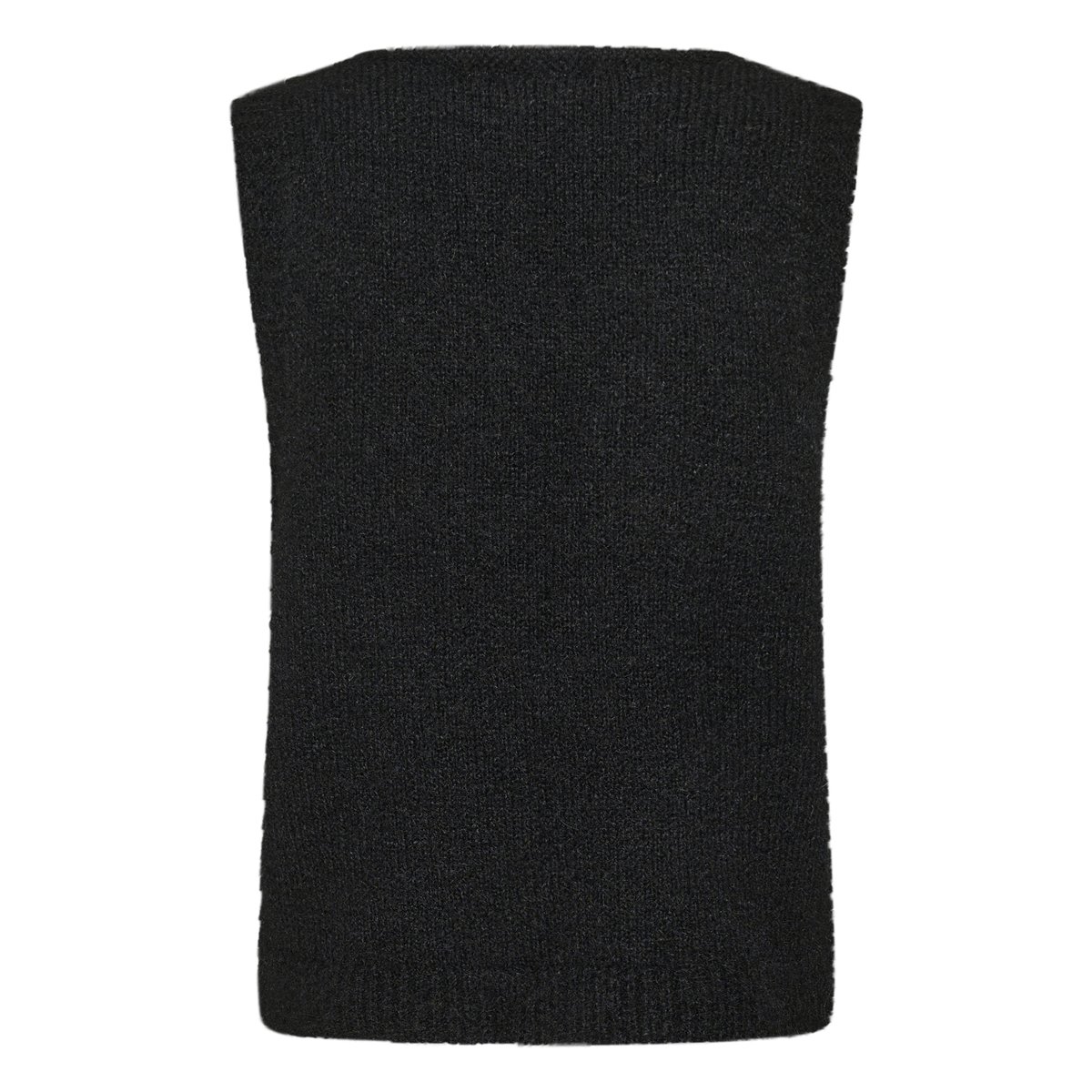 Manteau tricoté noir pitch black, CREAM