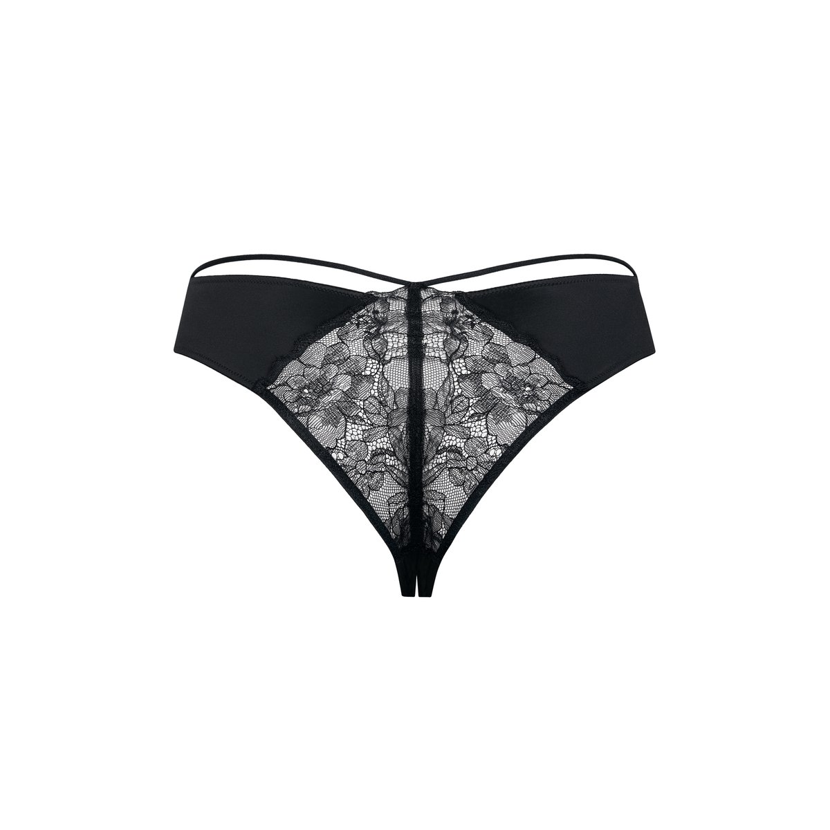 Brésilien échancré ouvert DESTINY noir, LISCA