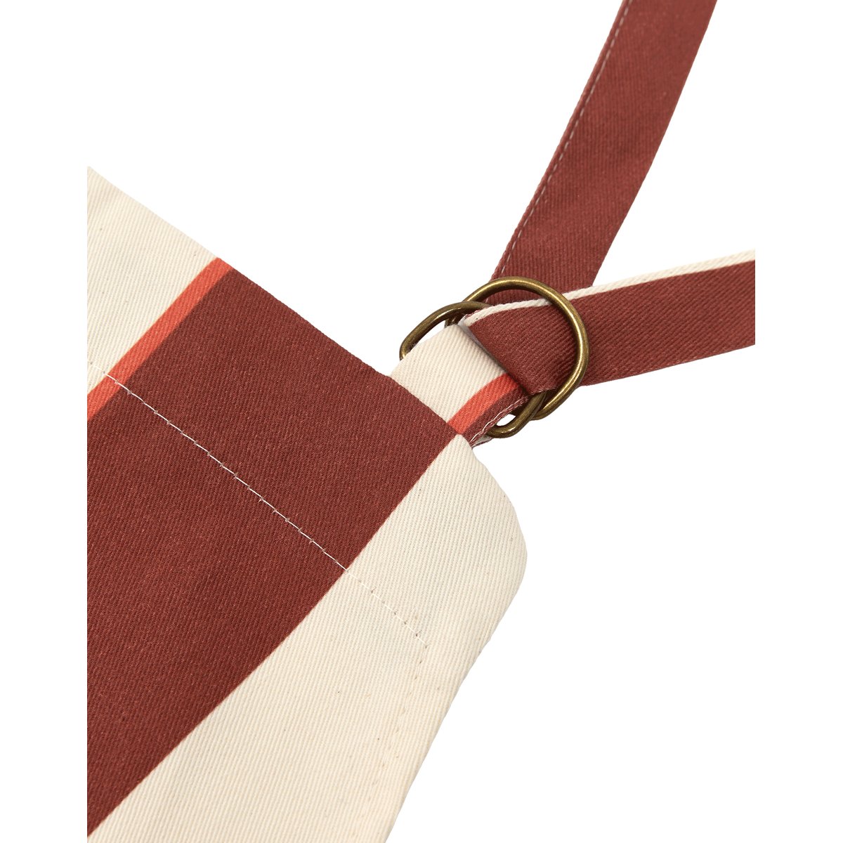 Tablier de cuisine rayures cabana bordeaux, NOBODINOZ
