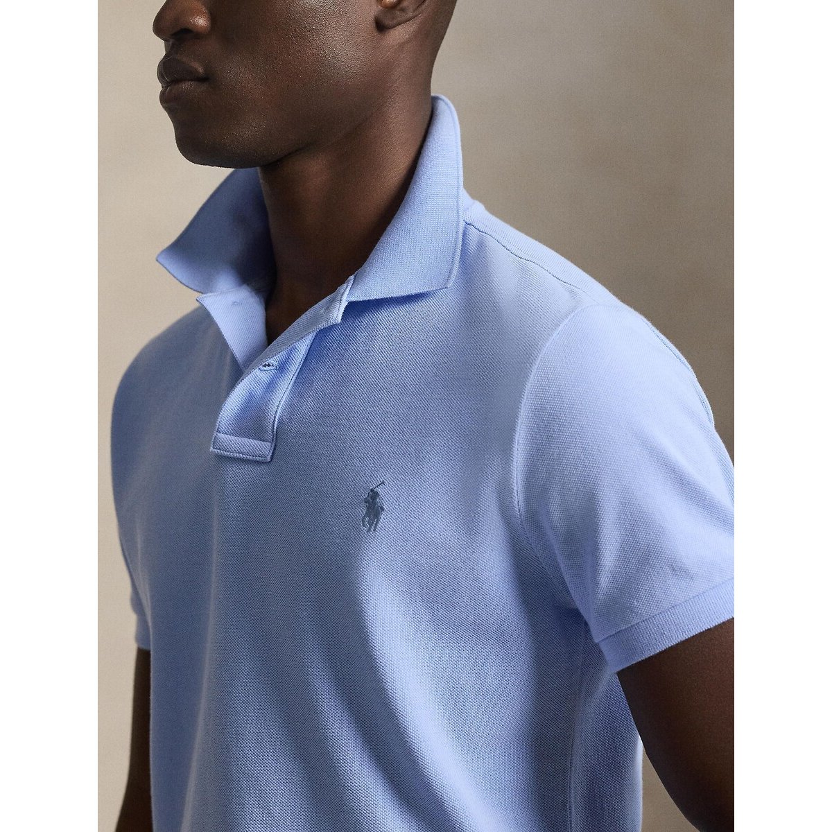 Polo iconique en coton piqué bleu clair, POLO RALPH LAUREN