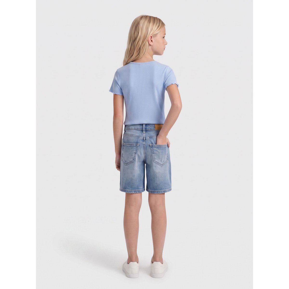 Short En Denim light blue denim, KIDS ONLY