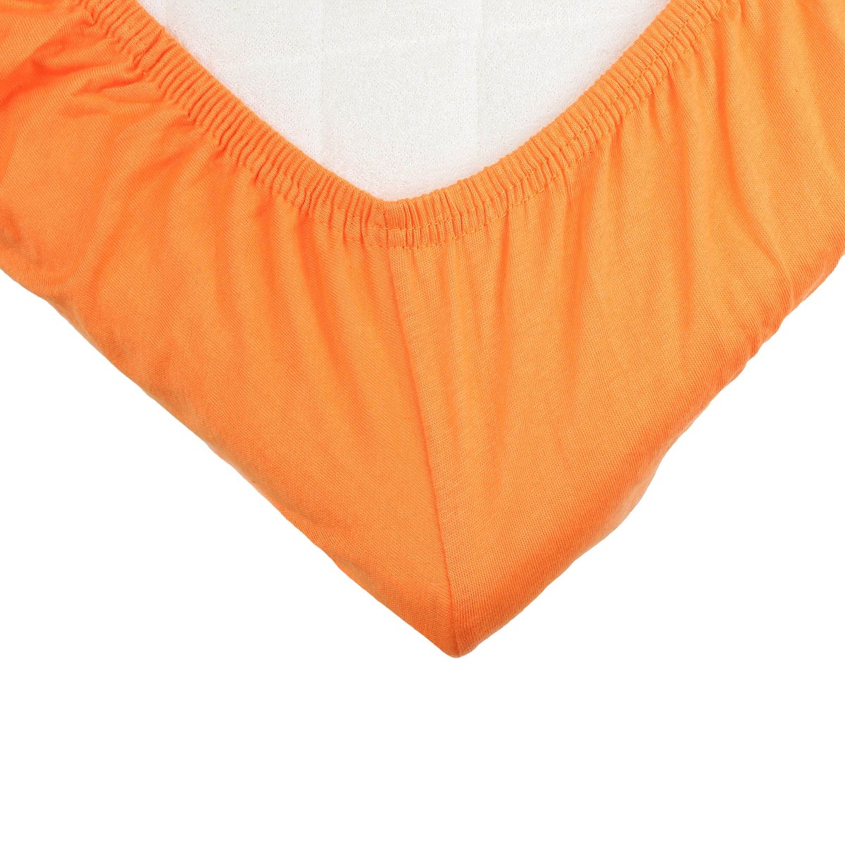 Drap housse OEKO-TEX® STANDARD 100 abricot, TROIS KILOS SEPT