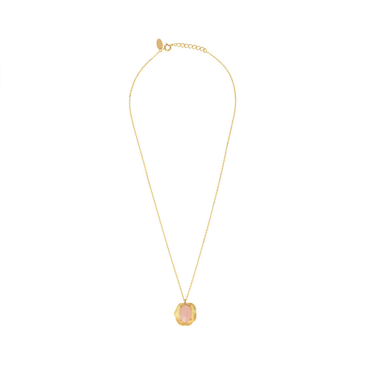 Collier quartz rose doré - swann rose, CAROLINE NAJMAN