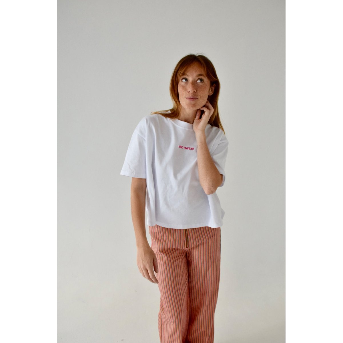 Pantalon large rayé lin SOLEA multicolore rayé, MINDTRAVELER