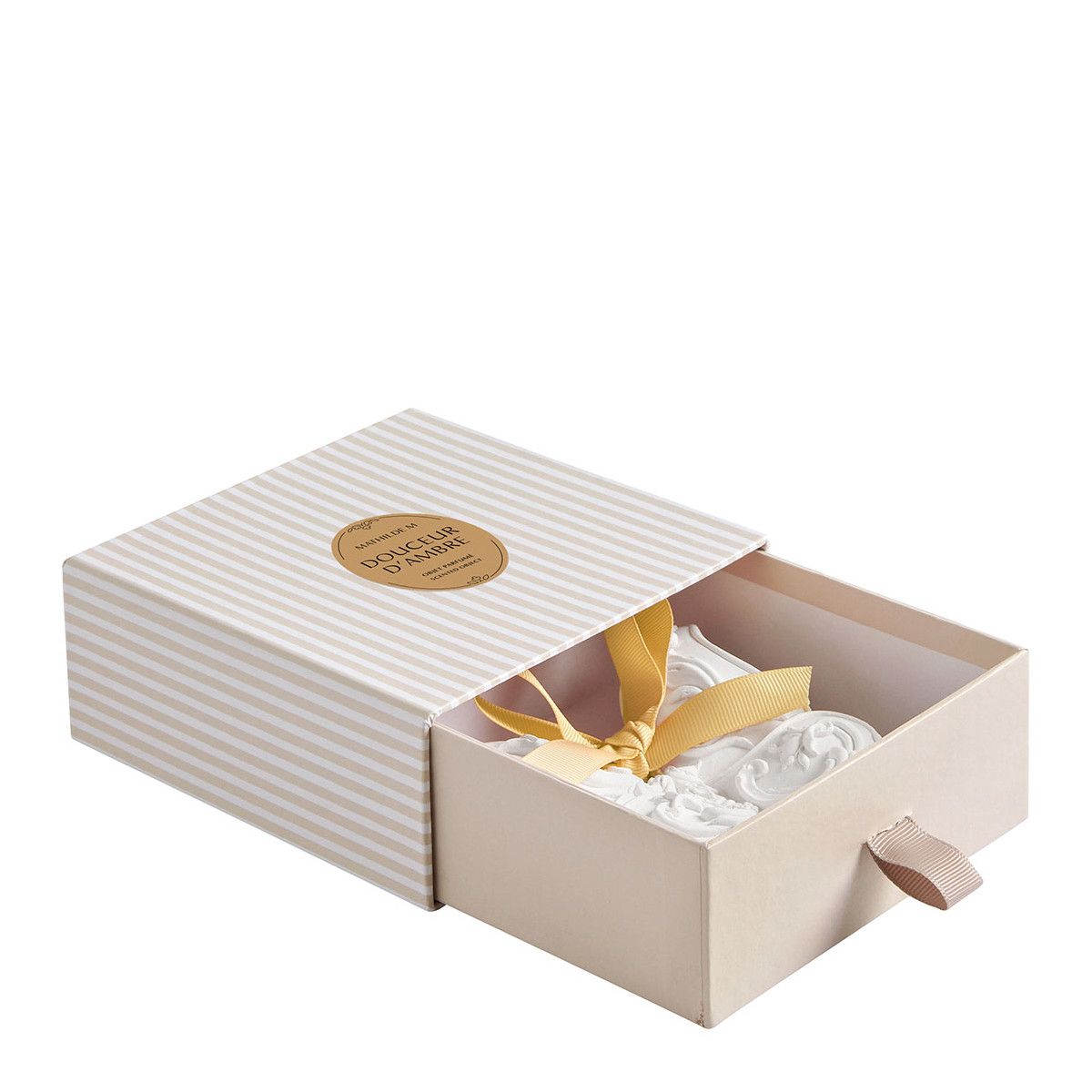 Décor parfumé Grand Papillon - DOUCEUR D'AMBRE blanc, MATHILDE M