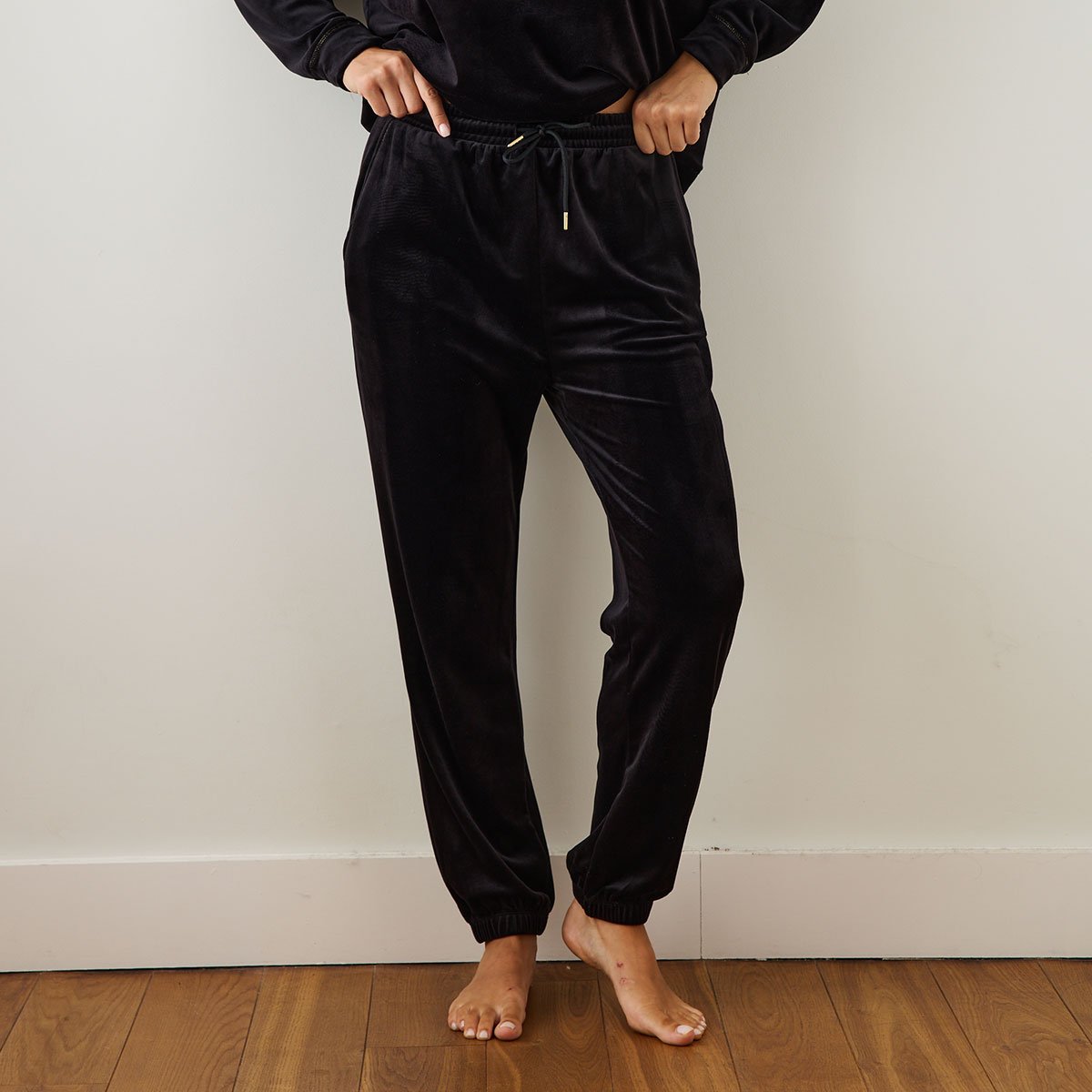 Pantalon en velours Charlotte noir, VARIANCE