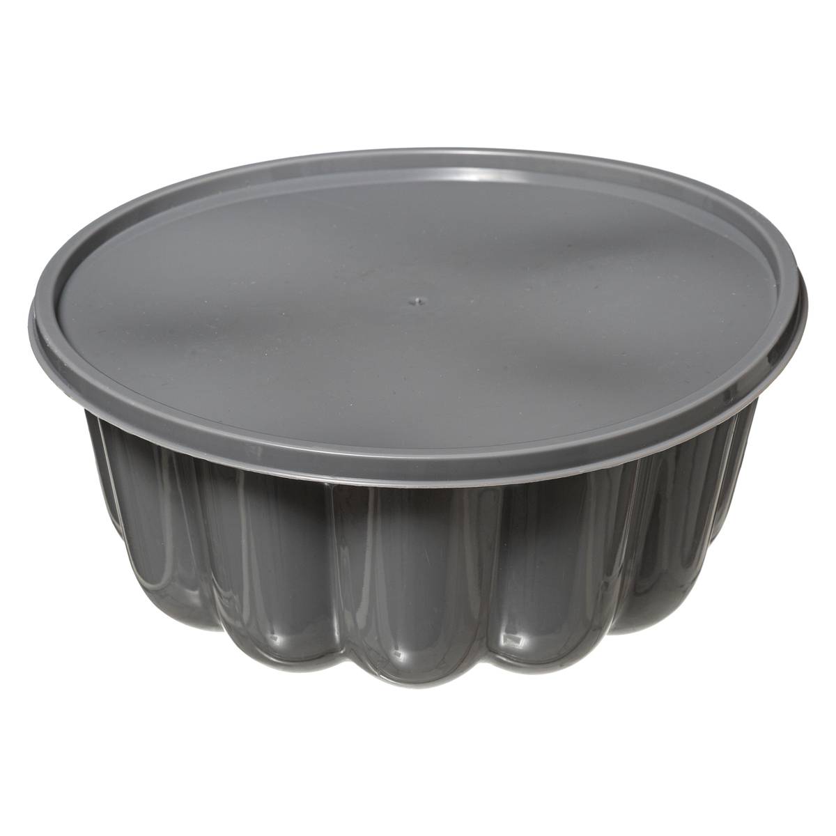 Moule à charlotte en silicone avec couvercle ESSENTIELS gris clair, 5FIVE SIMPLY SMART