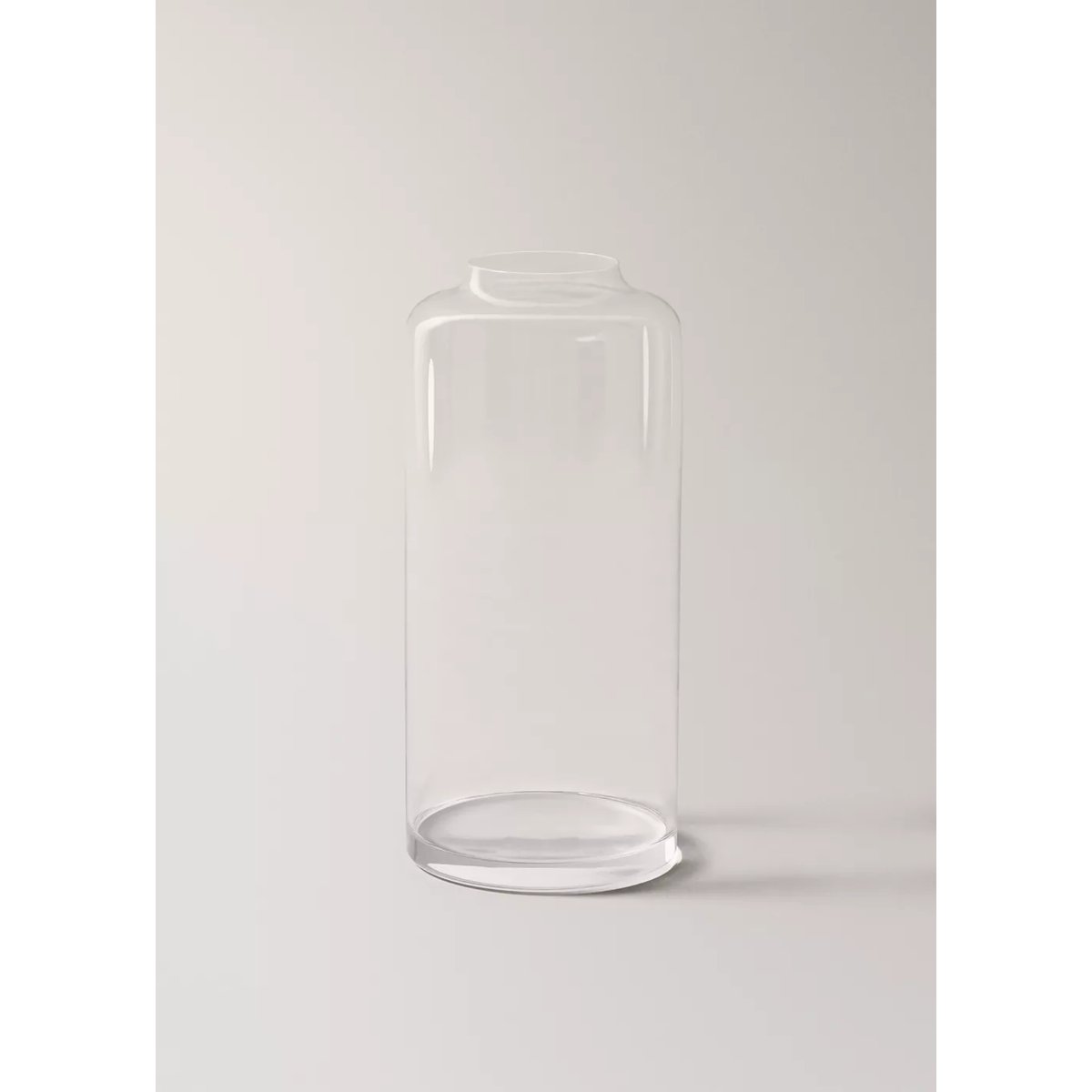 Grand vase en verre gris glacé, MANGO HOME