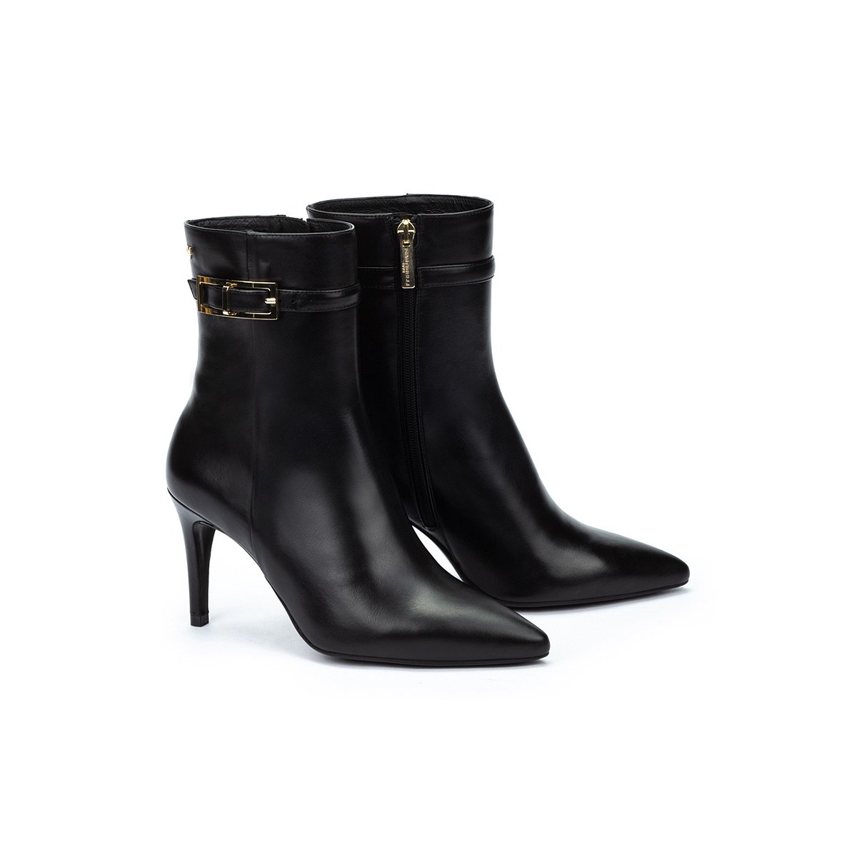 Bottines à talon cuir Thelma black, MARTINELLI