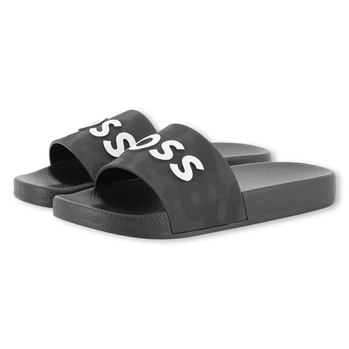Claquettes avec sigle black, BOSS KIDSWEAR