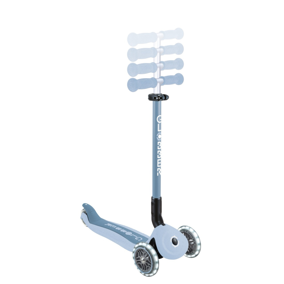 Trottinette évolutive GO-UP ACTIVE LIGHTS ECO bleu pastel, GLOBBER