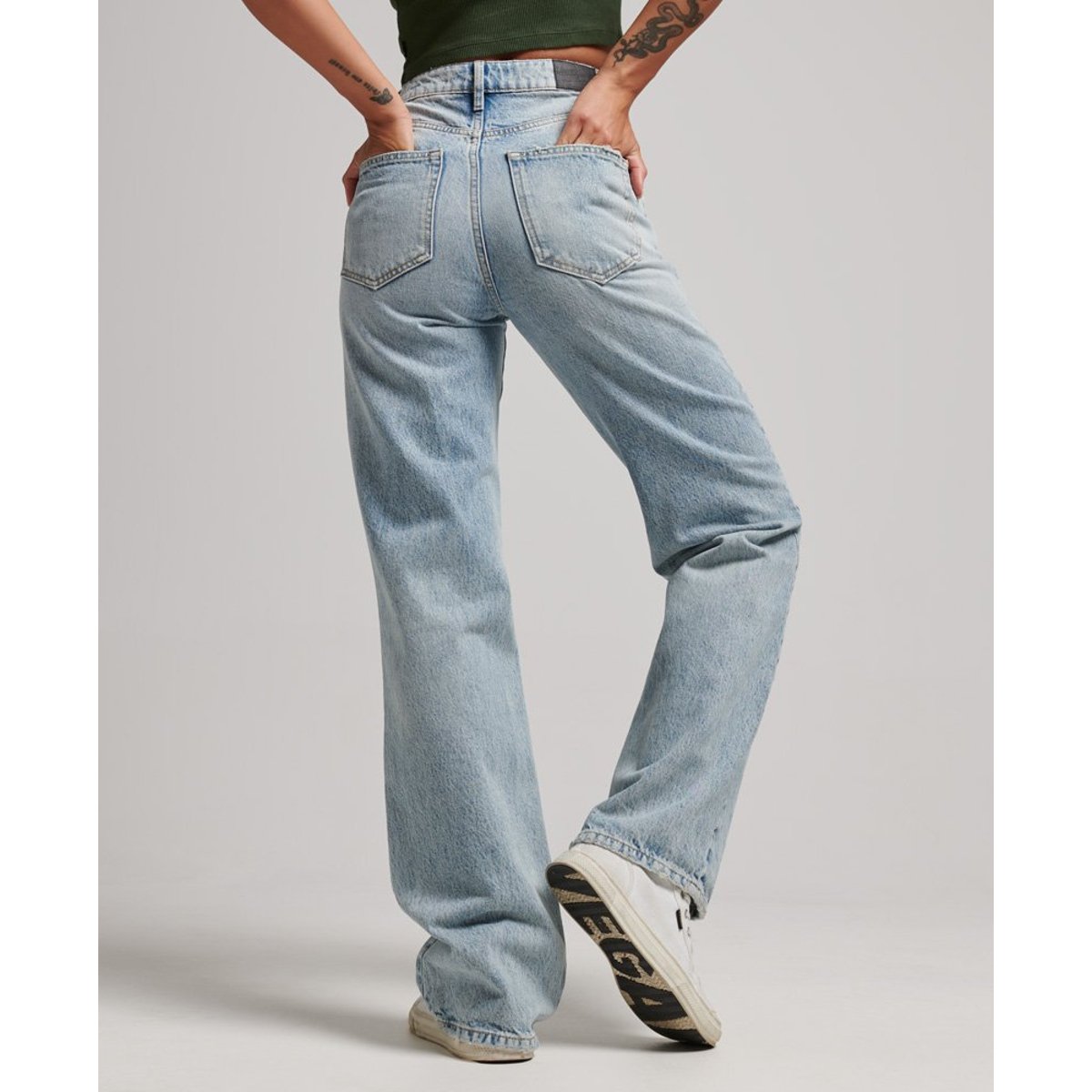 Jean large en coton bio vintage custom spring, SUPERDRY
