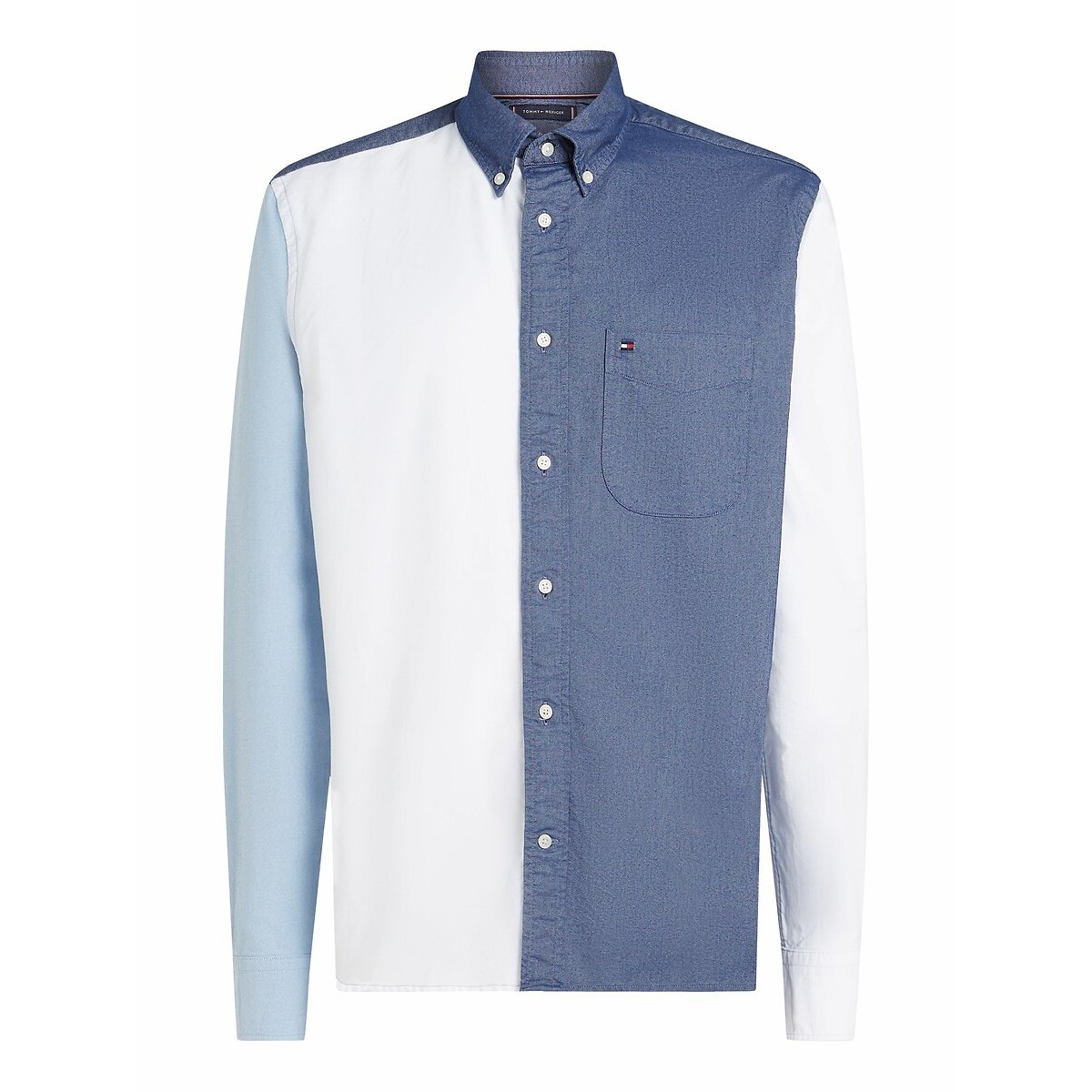 Los hemd oxford colourblock multicolor, TOMMY HILFIGER