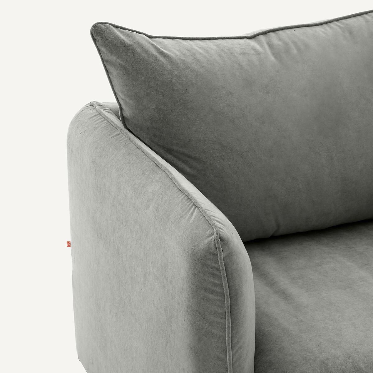 Fauteuil velours stonewashed, Neo Chiquito vert sapin, AM.PM