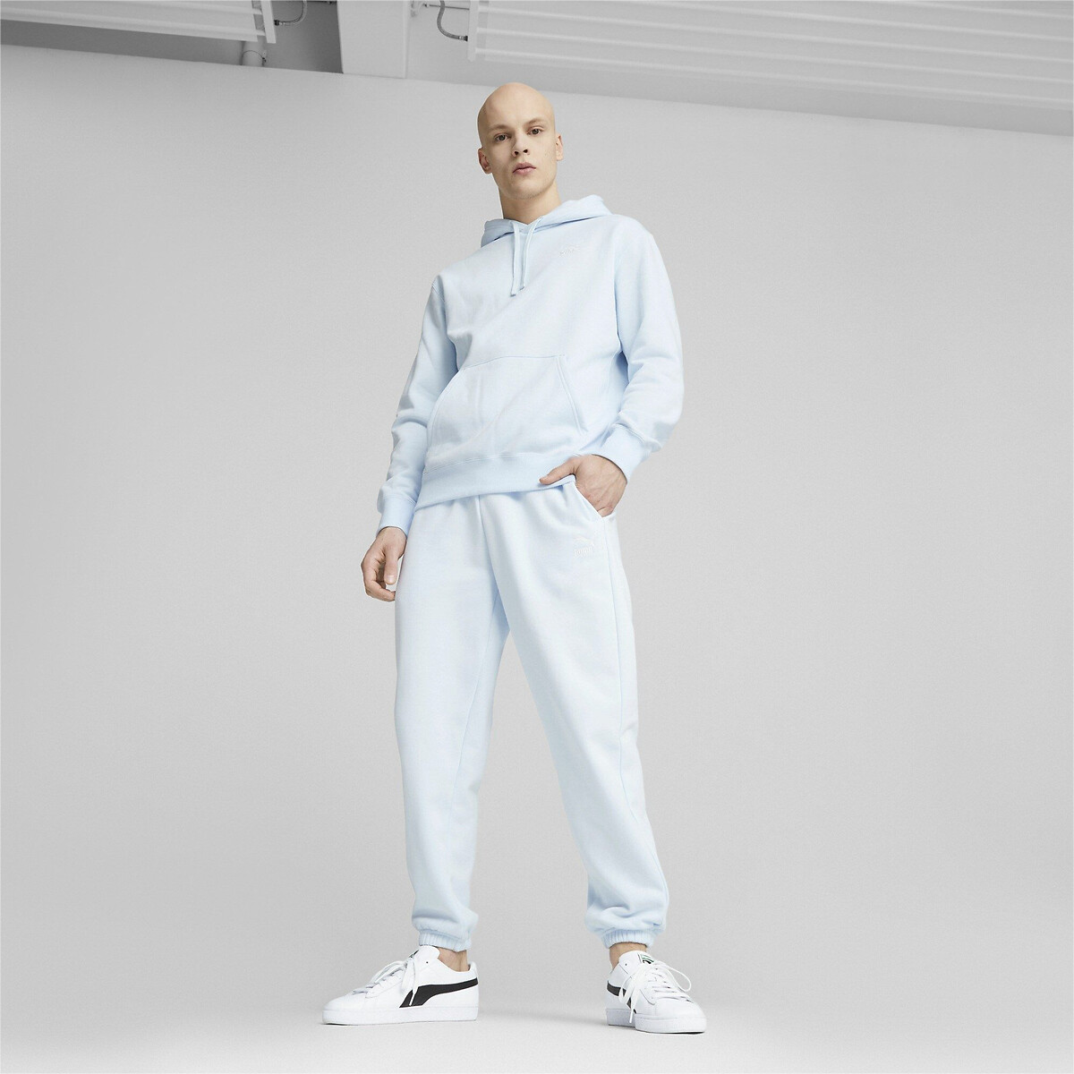 Pantalon de jogging petit logo Prime bleu ciel, PUMA
