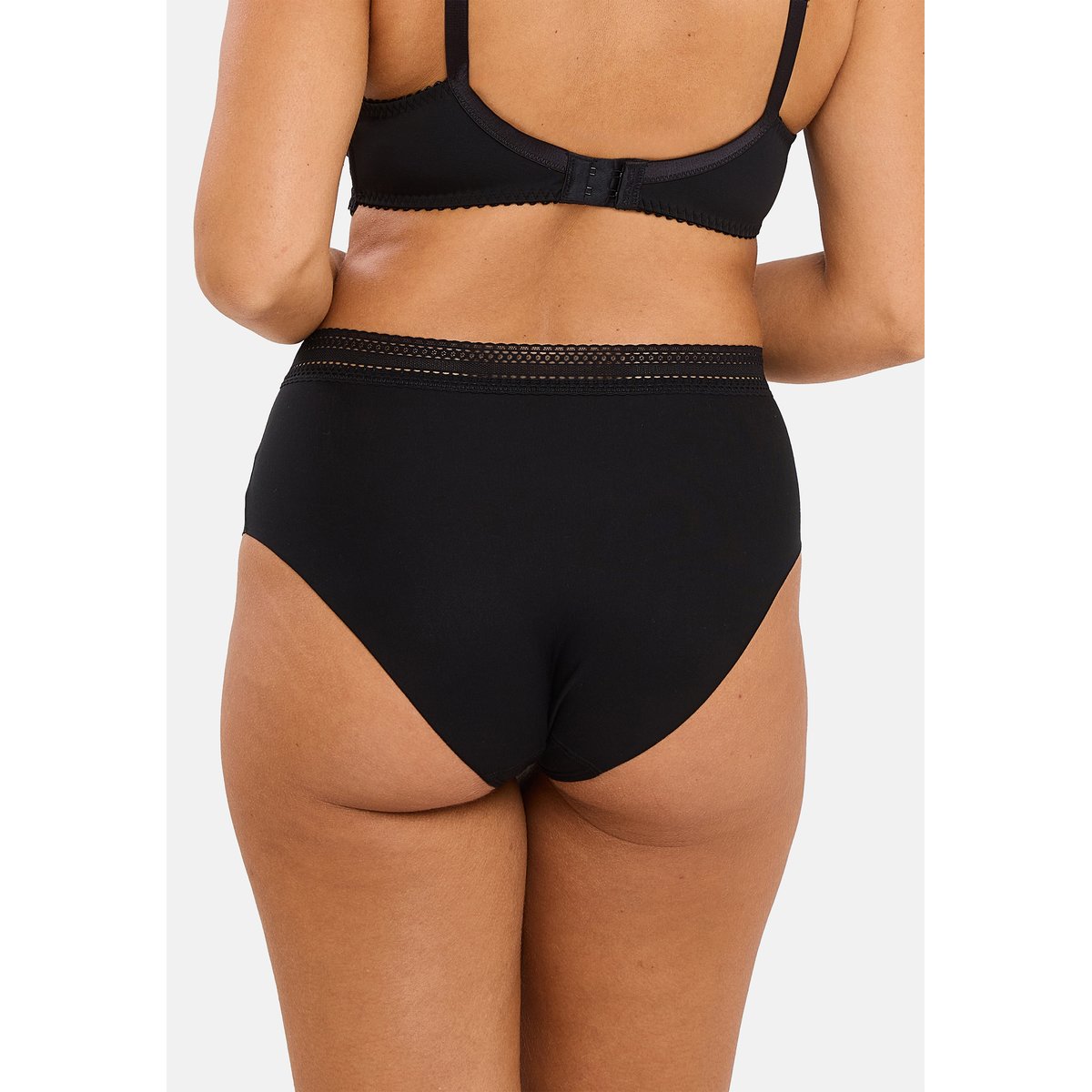 Lot de deux culottes INVISIBLE COTON noir & noir, SANS COMPLEXE