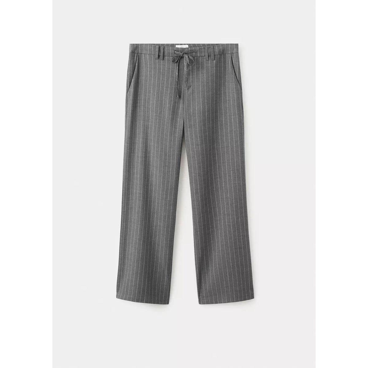Pantalon de costume à rayures gris, MANGO TEEN