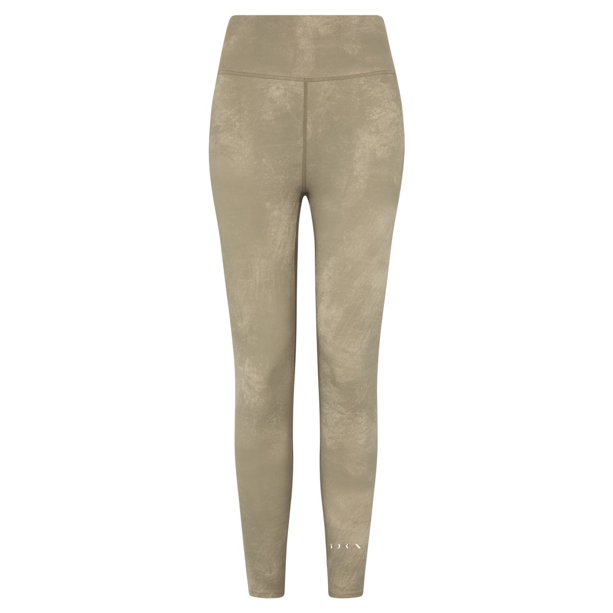Legging de sport femme Alaya Taille haute effet gainant beige biscuit, BORN