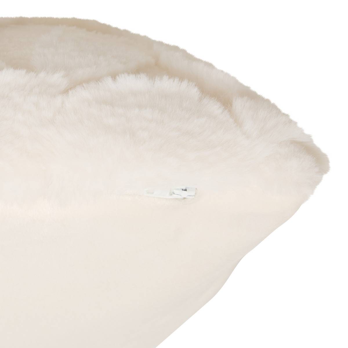 Coussin carré NALIA blanc, ATMOSPHERA