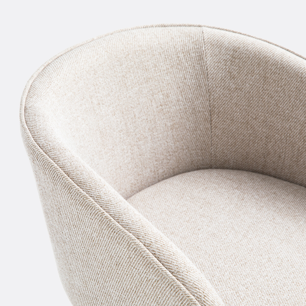 Lot de 2 fauteuils de bar H64 cm, Aupi beige chiné, LA REDOUTE INTERIEURS